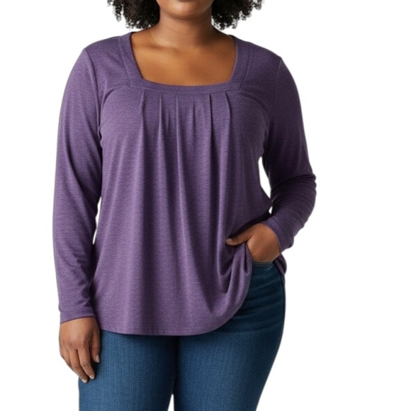 Karalin Long Sleeve Top Purple - Picture 1 of 10
